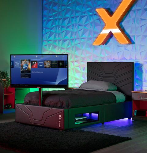 Oracle Gaming Bed with TV Mount, Twin - X Rocker