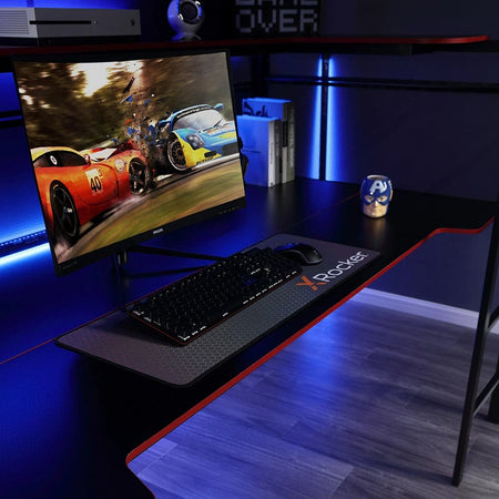 BattleBunk Gaming Bunk Bed with Desk, Black - X Rocker