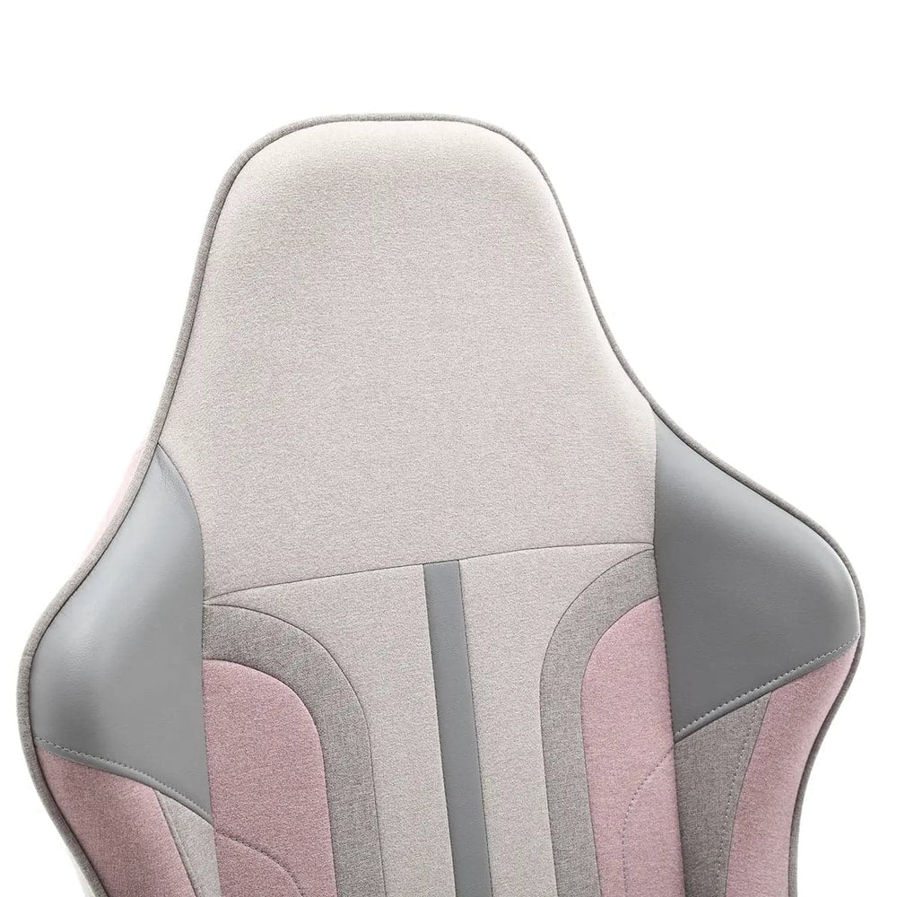 Mysa Office Gaming Chair, Pink, Gray Base - X Rocker