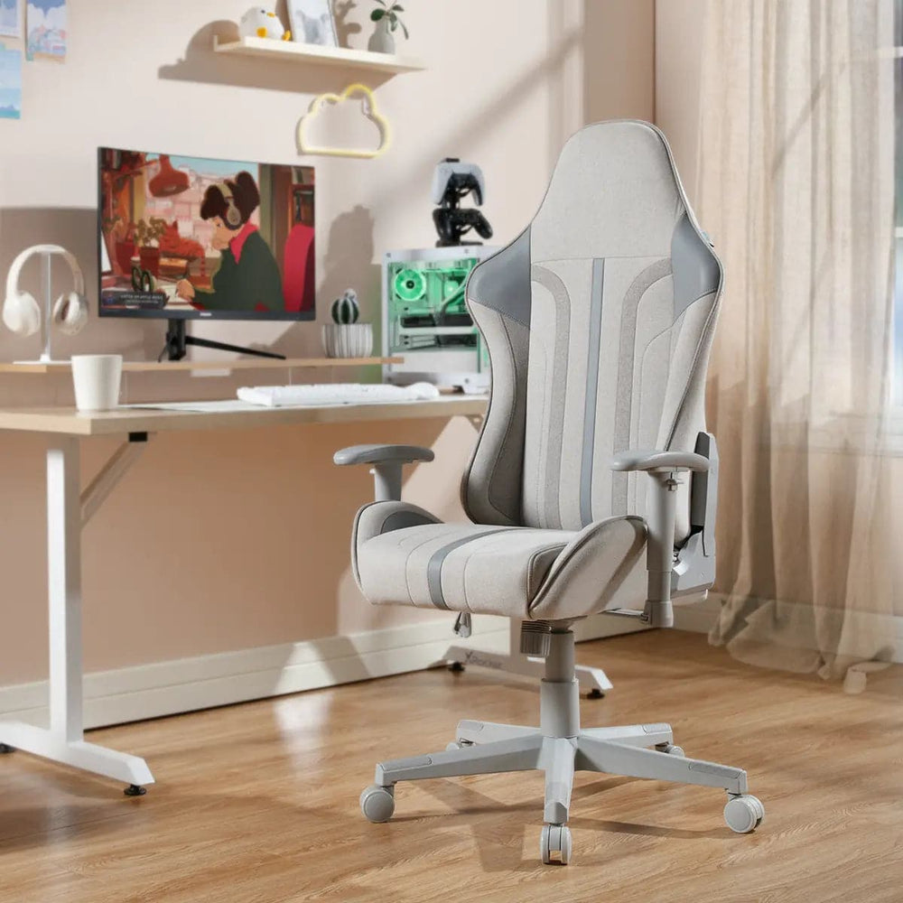 Mysa Office Gaming Chair, Gray, Gray Base - X Rocker