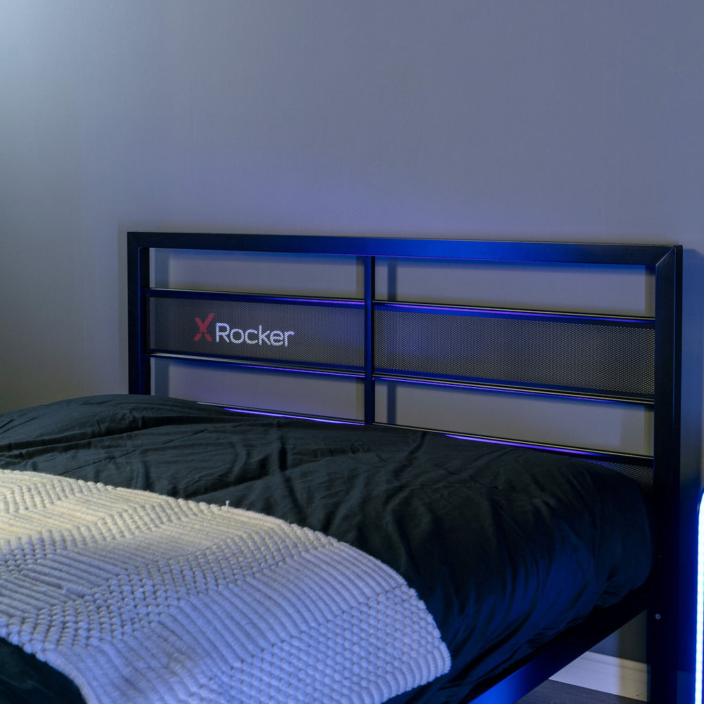 Basecamp Gaming Bed with TV Mount, Black, Full